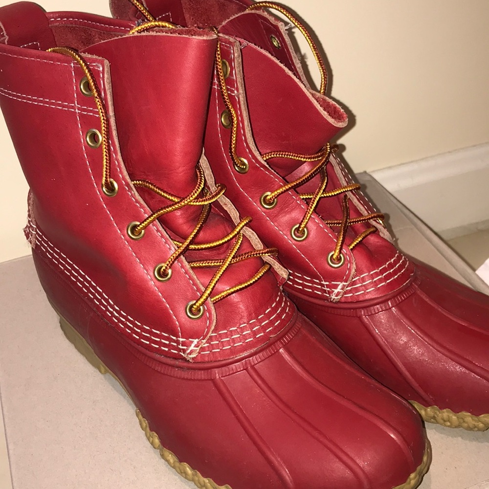 Red L.L. Bean Boots